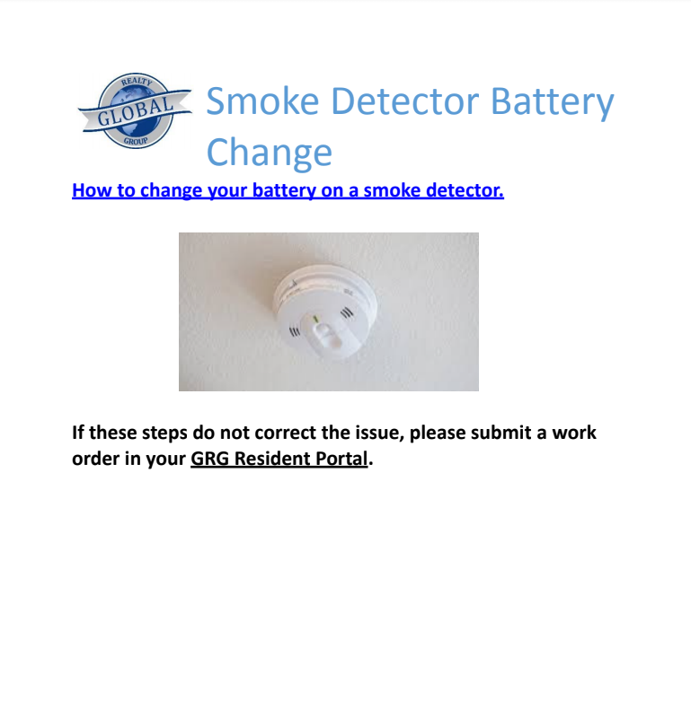 Changing Batteries in Smoke Detector